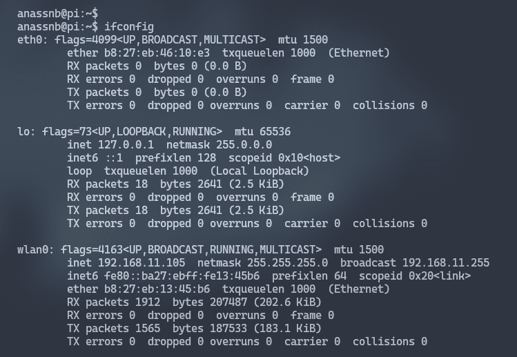 IP address setup